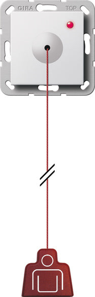 Zugtaster System 55 Reinweiß – 291203