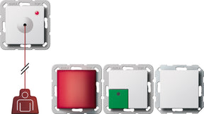 GIRA Notrufset System 55 reinweiß glänzend   – 291403