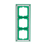 Abdeckrahmen 3-fach grün - Busch-axcent – 2CKA001754A4339