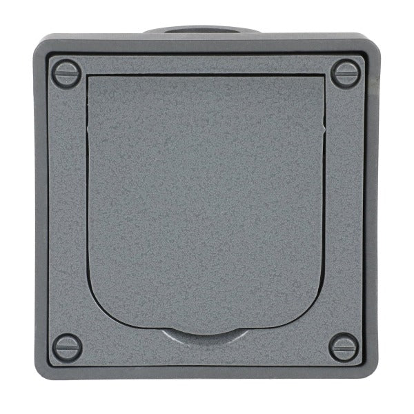 SCHUKO Steckdose Safety+ für Wandeinbau grau – 2CKA002011A3871