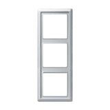 Abdeckrahmen 3-fach alusilber - Allwetter 44 (IP44) – 2CKA001730A0280