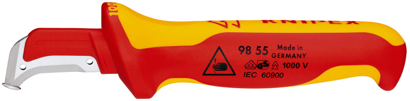 Kabelmesser mit Gleitschuh, sichelförmige Klinge, VDE 2-K – 98 55