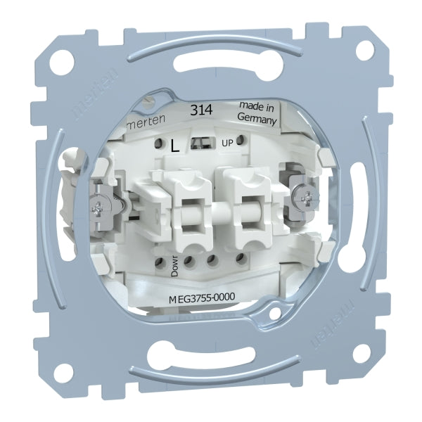 MERTEN Rollladentaster-Einsatz, 1-polig, 10 A, AC 250 V, Steckklemmen  – MEG3755-0000
