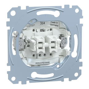 MERTEN Rollladentaster-Einsatz, 1-polig, 10 A, AC 250 V, Steckklemmen  – MEG3755-0000