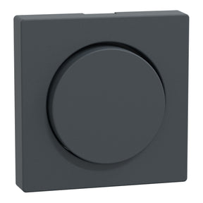 Zentralplatte mit Drehknopf, anthrazit, System M – MEG5250-0414