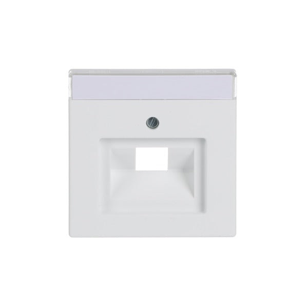 Zentralscheibe UAE/IAE 1-fach mit Beschriftung studioweiß matt - Plattform 63 – 2CKA001710A3889