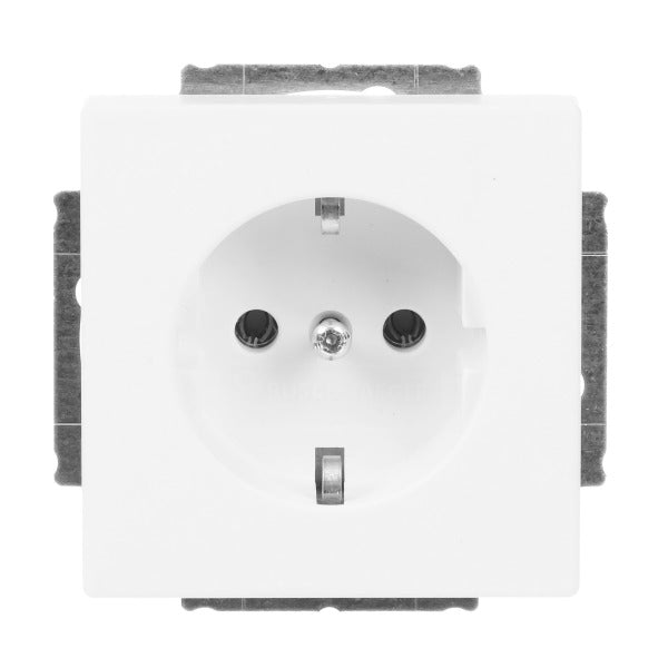 SCHUKO Steckdosen-Einsatz studioweiß matt - Plattform 63 – 2CKA002011A3879