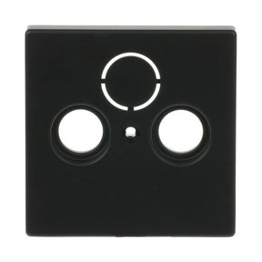 BUSCH-JAEGER Zentralscheibe Antennendose 2-und 3-Loch div. Flächenprogramme, schwarz matt   – 2CKA001724A4298