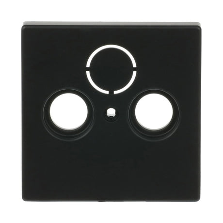 BUSCH-JAEGER Zentralscheibe Antennendose 2-und 3-Loch div. Flächenprogramme, schwarz matt   – 2CKA001724A4298