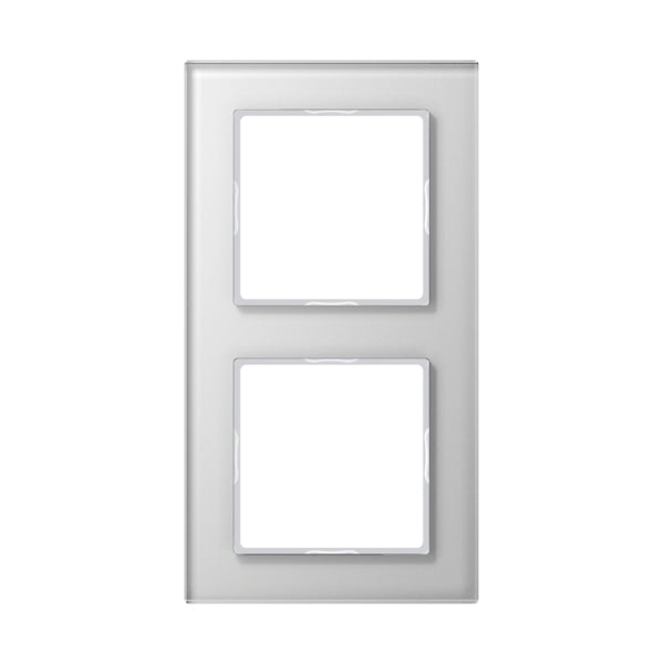Glasrahmen 2fach, Glas, ACREATION, alpinweiss – AC582GLWW