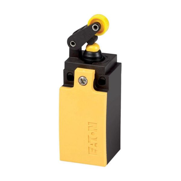Positionsschalter, Rollenhebel, Komplettgerät, 1 S, 1 Ö, Sprungschaltglied - ja, Cage-Clamp, gelb, Kunststoff, -25 - +70 °C, EN 50047 Form E – 266116