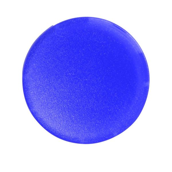 Tastenlinse, flach blau, blanko – 216445
