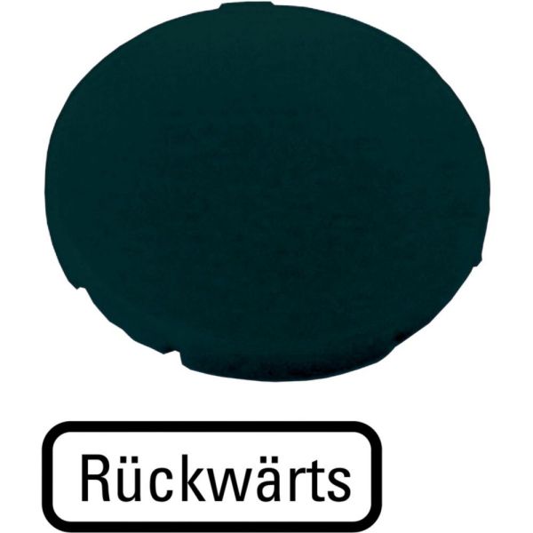 Tastenplatte, flach schwarz, RÜCKWÄRTS – 218191