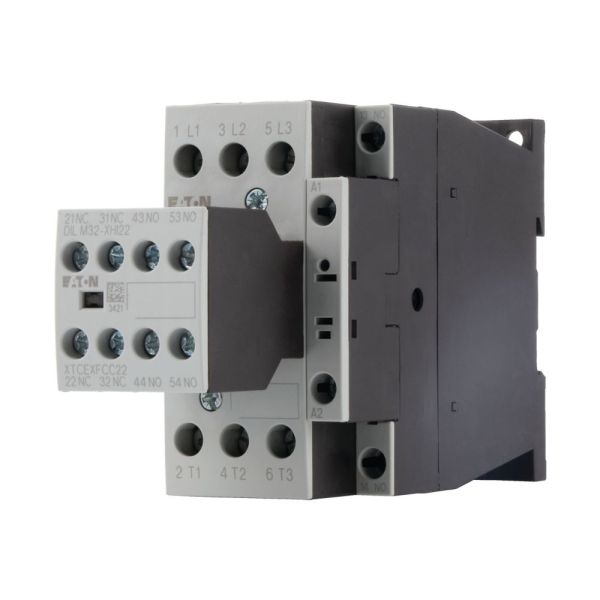 Leistungsschütz, 380 V 400 V 15 kW, 3 S, 2 Ö, 230 V 50 Hz, 240 V 60 Hz, Wechselstrombetätigung, Schraubklemmen – 277356
