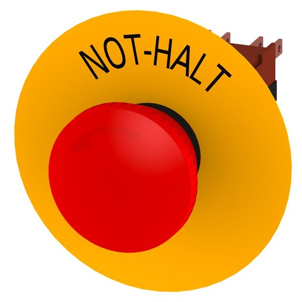 Not-Halt-Pilzdrucktaster, 16mm, rund Kunststoff, rot – 3SB22031AC01