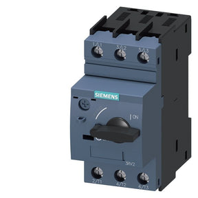 SIEMENS Leistungsschalter, S0, Motorschutz, Clas s 10, A-ausl. 4,5-6,3A, N-ausl. 82A  – 3RV20211GA10