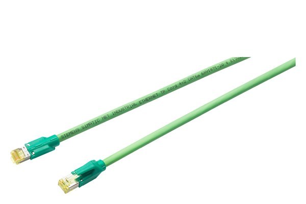 IE TP Cord RJ45/RJ45 4 x 2, 2 x RJ45-Stecker 4x2, CAT6A, 0,5m – 6XV18703QE50