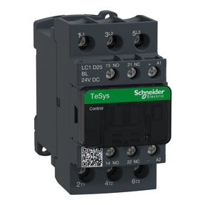 Leistungsschütz, 3p+1S+1Ö, 11kW/400V/AC3, 25A, Spule 24V DC – LC1D25BL