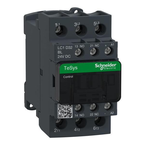 Leistungsschütz, 3p+1S+1Ö, 15kW/400V/AC3, 32A, Spule 24V DC – LC1D32BL