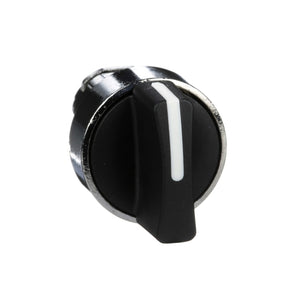 Wahlschalter Frontelement XB4, Metall, 22mm, schwarz, 3 Stell., Mi rastend – ZB4BD5