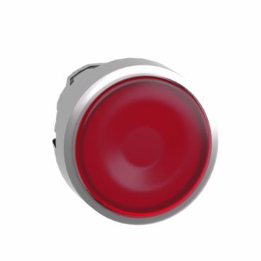Leuchtdrucktaster Frontelement XB4, Metall, 22mm, rot, tastend, für LED – ZB4BW343