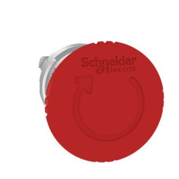 Not-Aus/Not-Halt-Schalter Frontelement XB4, Metall, 22mm, rot, Pilz 40mm, Drehe – ZB4BS844