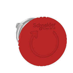 Not-Aus/Not-Halt-Schalter Frontelement XB4, Metall, 22mm, rot, Pilz 40mm, Drehe – ZB4BS844