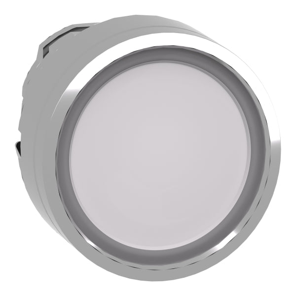 Leuchtdrucktaster Frontelement XB4, Metall, 22mm, weiß, tastend, für LED – ZB4BW313