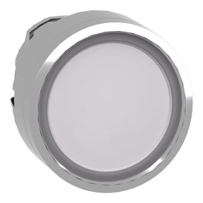 Leuchtdrucktaster Frontelement XB4, Metall, 22mm, weiß, tastend, für LED – ZB4BW313