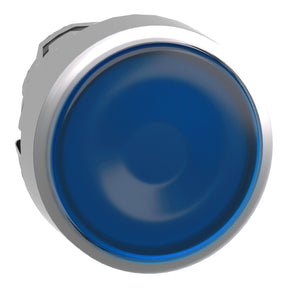 Leuchtdrucktaster Frontelement XB4, Metall, 22mm, blau, tastend, für LED – ZB4BW363