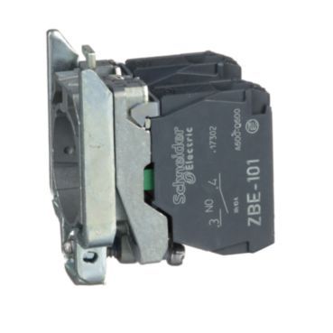 Hilfsschalterblock+Befestigungsflansch, XB4, Metall, 22mm, 30mm, 2S, SK – ZB4BZ103