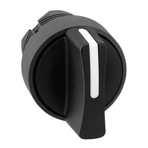 Wahlschalter, Frontelement, XB5, Kunststoff, 22mm, schwarz, 3 Stell., Mi rastend – ZB5AD5