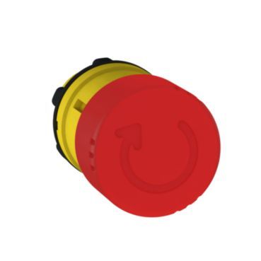 Not-Aus/Not-Halt-Schalter Frontelement XB5, Kstst, 22mm, rot, Pilz 30mm, Drehent – ZB5AS834