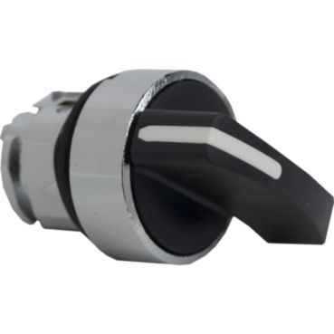 Wahlschalter Frontelement XB4, Metall, 22mm, sw, 2 Stell., langer Knebel, rastend – ZB4BJ2