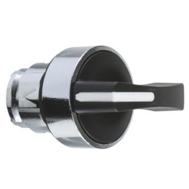 Wahlschalter Frontelement XB4, Metall, 22mm, sw, 3 Stell., langer Knebel, Mi rastend – ZB4BJ5