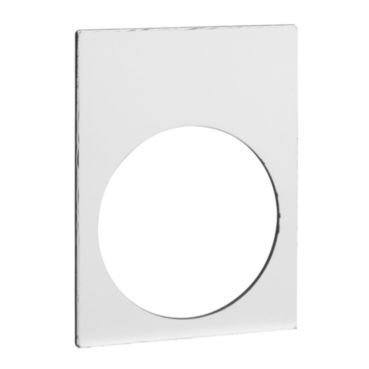 Bezeichnungsschild, 30x40mm, 1 weiße Seite, 1 gelbe Seite, neutral – ZB2BY4101