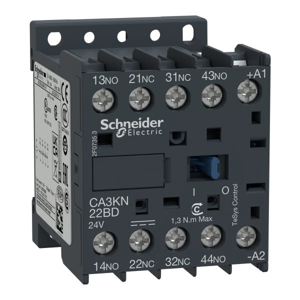 Hilfsschütz CA3, 2S+2Ö, 10A, 24VDC – CA3KN22BD