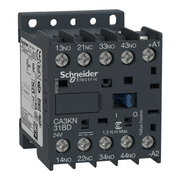 Hilfsschütz CA3, 3S+1Ö, 10A, 24VDC – CA3KN31BD
