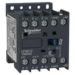 Leistungsschütz, 3p+1S, 5,5kW/400V/AC3, 12A, 24V DC – LP4K1210BW3