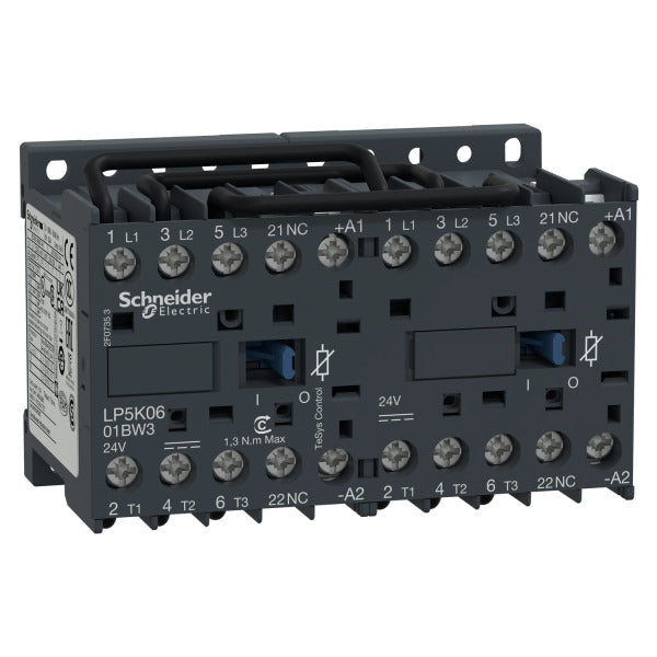 Wendeschützkombination, 3p, 6A, Spule 24V DC – LP5K0601BW3
