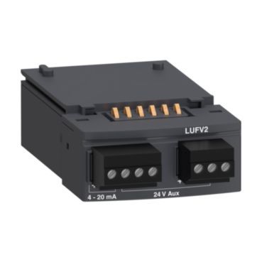 TeSys U, LUFApplikationsmodul Anzeige der Motorlast 4-20mA – LUFV2