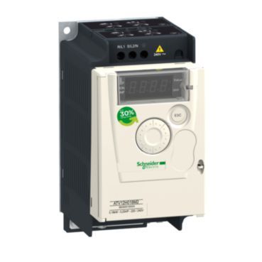 Frequenzumrichter ATV12, 0,37kW, 0,55HP, 200-240V, 1-ph., m. Kühlkörper – ATV12H037M2