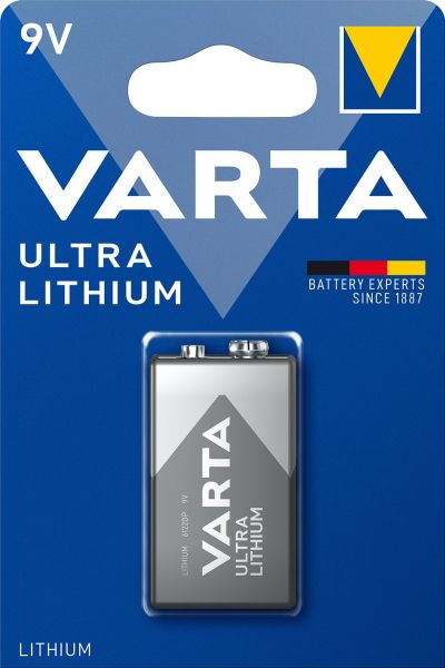 Batterie Ultra Lithium U9VLBP/1604LC 9V Bli=1Stk – 6122301401