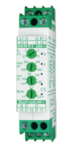 Netz-Überwachungs-Relais U-Fenster  3x230/400V AC, 1 Wechsler – NKRF19