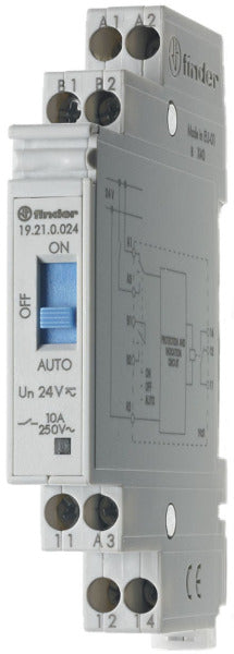 Auto-Off-On-Relais, 1-stufig, 1 W 10A, für 24VAC/DC – 19.21.0.024.0000