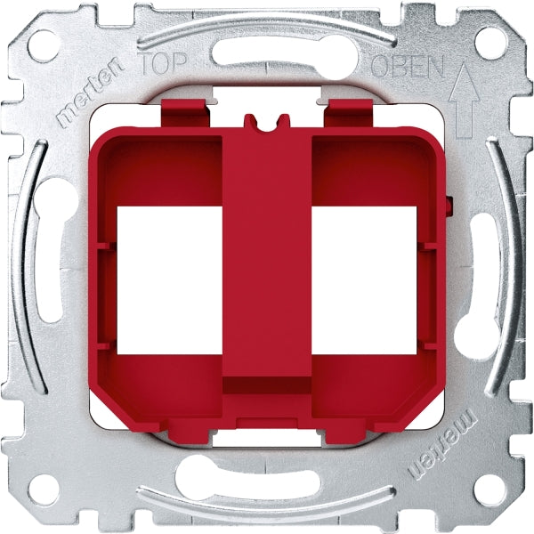 MERTEN Tragplatten für Steckverbinder Modular J ack, rot  – MEG4566-0006