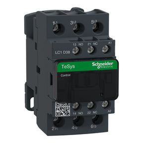 Leistungsschütz, 3p+1S+1Ö, 18,5kW/400V/AC3, 38A, Spule 24V 50/60Hz – LC1D38B7