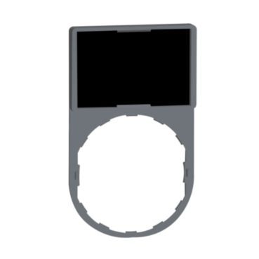 Schildträger 30x50mm m. Leerschild, für Ø 22 Geräte m. rundem Frontelement – ZBY6101
