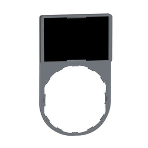 Schildträger 30x50mm m. Leerschild, für Ø 22 Geräte m. rundem Frontelement – ZBY6101