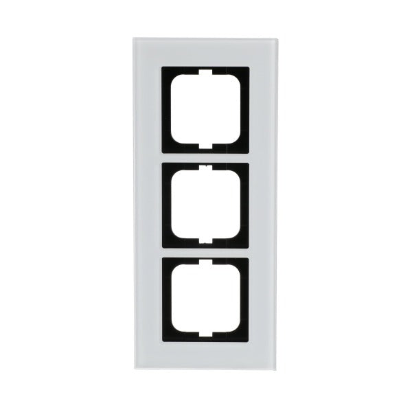 Abdeckrahmen 3-fach weißglas - carat – 2CKA001754A4444